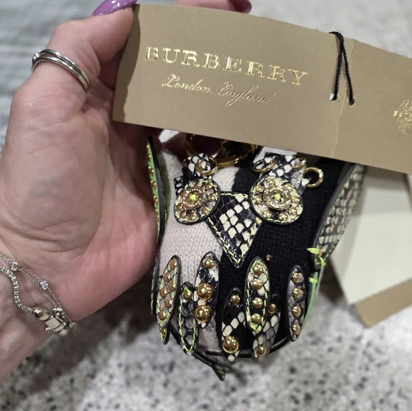Burberry NWT bag charm. Mavis the owl